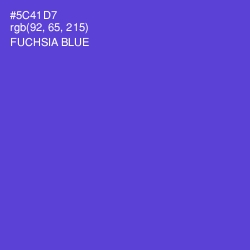 #5C41D7 - Fuchsia Blue Color Image