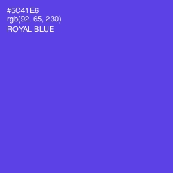 #5C41E6 - Royal Blue Color Image