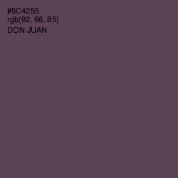 #5C4255 - Don Juan Color Image