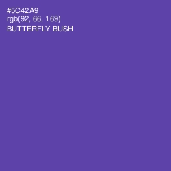 #5C42A9 - Butterfly Bush Color Image