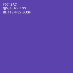 #5C42AC - Butterfly Bush Color Image