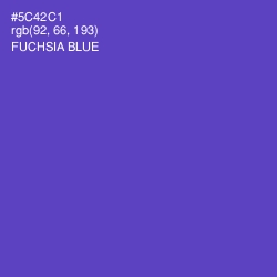 #5C42C1 - Fuchsia Blue Color Image