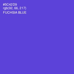 #5C42D9 - Fuchsia Blue Color Image