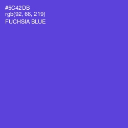 #5C42DB - Fuchsia Blue Color Image