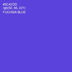 #5C42DD - Fuchsia Blue Color Image