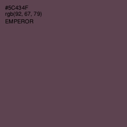 #5C434F - Emperor Color Image