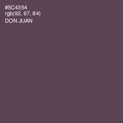 #5C4354 - Don Juan Color Image