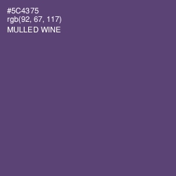 #5C4375 - Mulled Wine Color Image