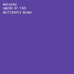 #5C43A2 - Butterfly Bush Color Image