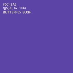 #5C43A6 - Butterfly Bush Color Image