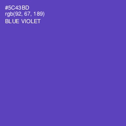 #5C43BD - Blue Violet Color Image