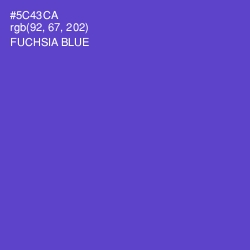 #5C43CA - Fuchsia Blue Color Image