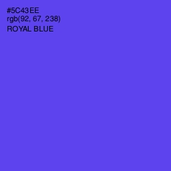 #5C43EE - Royal Blue Color Image