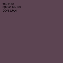 #5C4452 - Don Juan Color Image