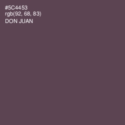 #5C4453 - Don Juan Color Image