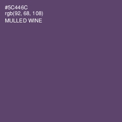 #5C446C - Mulled Wine Color Image