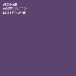 #5C446E - Mulled Wine Color Image