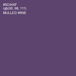 #5C446F - Mulled Wine Color Image