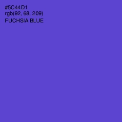 #5C44D1 - Fuchsia Blue Color Image