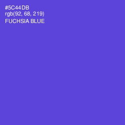 #5C44DB - Fuchsia Blue Color Image