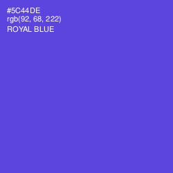 #5C44DE - Royal Blue Color Image