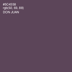 #5C4558 - Don Juan Color Image