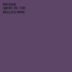 #5C4566 - Mulled Wine Color Image