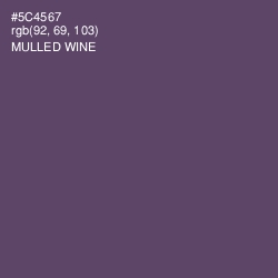 #5C4567 - Mulled Wine Color Image