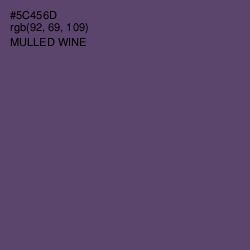 #5C456D - Mulled Wine Color Image