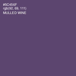 #5C456F - Mulled Wine Color Image