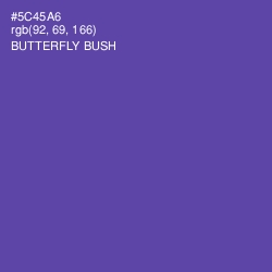 #5C45A6 - Butterfly Bush Color Image