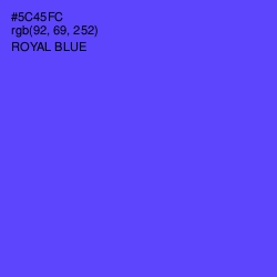 #5C45FC - Royal Blue Color Image