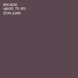 #5C4650 - Don Juan Color Image