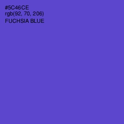 #5C46CE - Fuchsia Blue Color Image