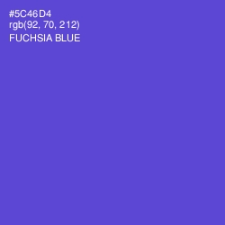 #5C46D4 - Fuchsia Blue Color Image