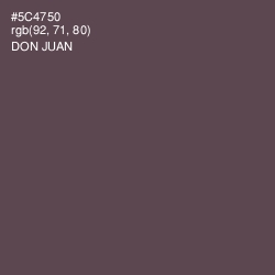 #5C4750 - Don Juan Color Image