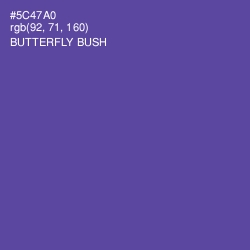 #5C47A0 - Butterfly Bush Color Image