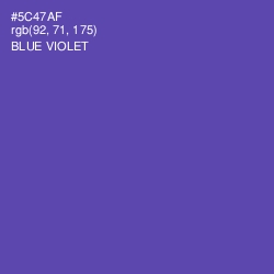 #5C47AF - Blue Violet Color Image