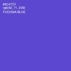 #5C47D1 - Fuchsia Blue Color Image