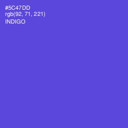 #5C47DD - Indigo Color Image