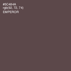 #5C484A - Emperor Color Image