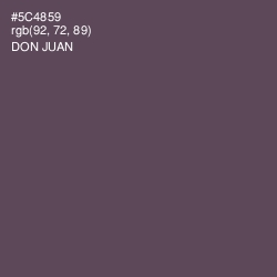 #5C4859 - Don Juan Color Image