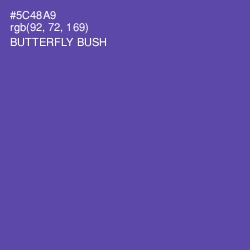 #5C48A9 - Butterfly Bush Color Image