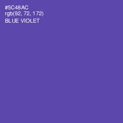 #5C48AC - Blue Violet Color Image