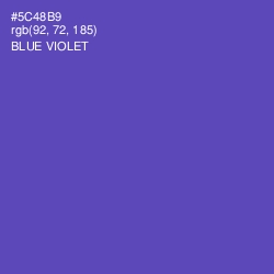 #5C48B9 - Blue Violet Color Image