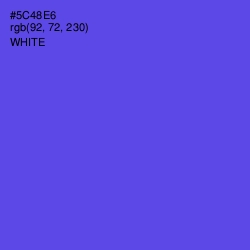 #5C48E6 - Royal Blue Color Image