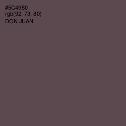 #5C4950 - Don Juan Color Image