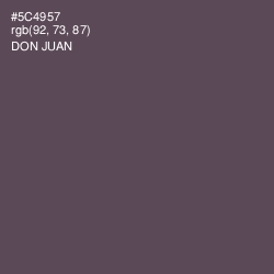 #5C4957 - Don Juan Color Image