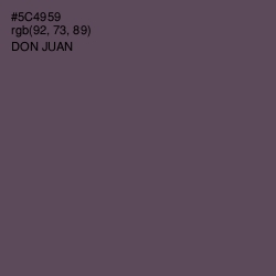 #5C4959 - Don Juan Color Image