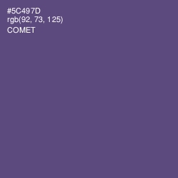 #5C497D - Comet Color Image